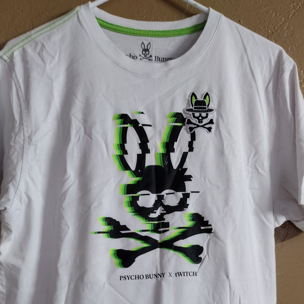 Psycho Bunny White Short Sleeve Graphic Tee